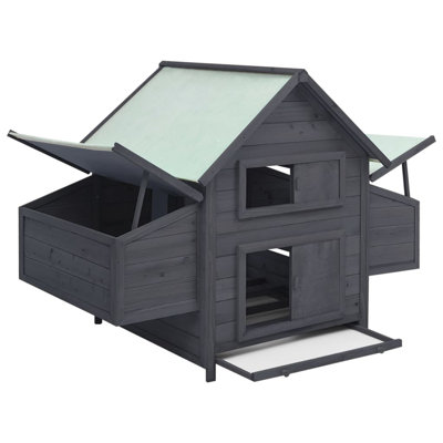 Brashear Chicken Coop 150x96x110 cm Solid Firwood