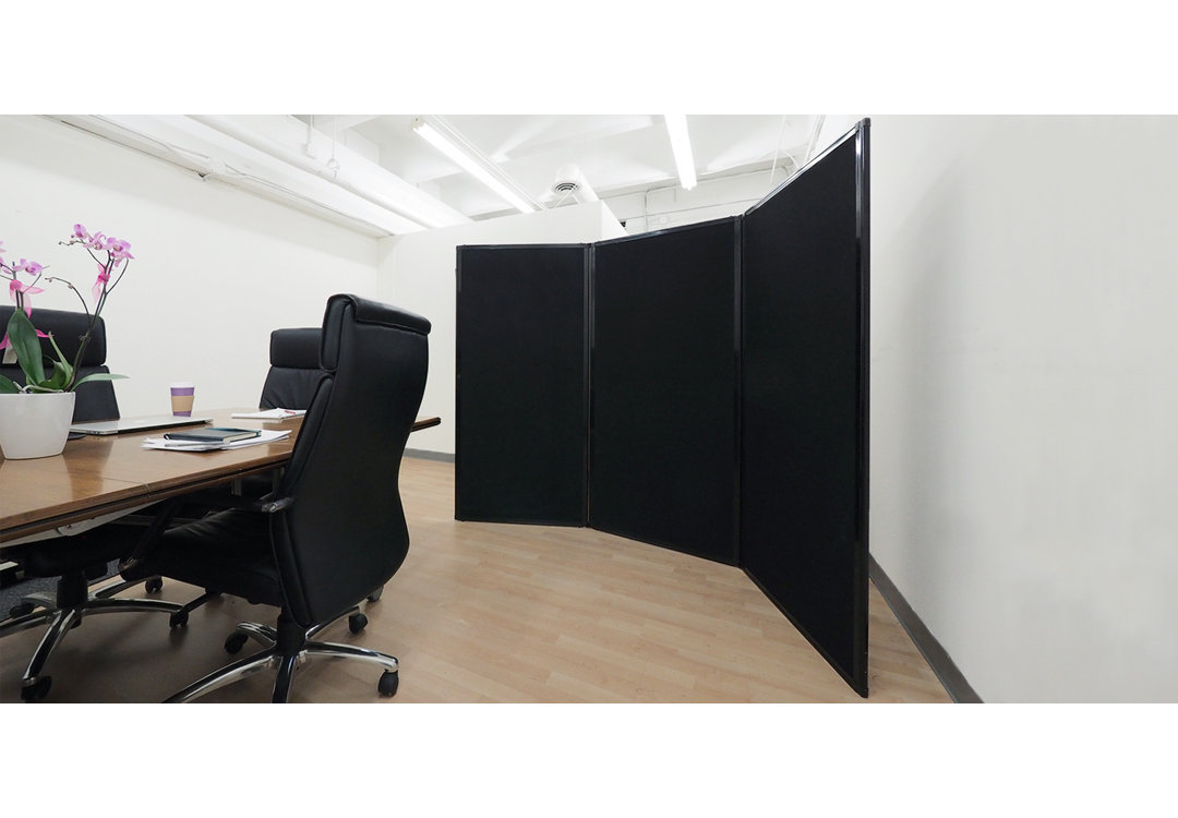 3 Panel Privacy Screen Versare Panel Color: Opal Fluted Size: 80" H x 90" W