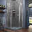 Cornerview 34.5" x 72" Square Sliding Shower Enclosure-49978324