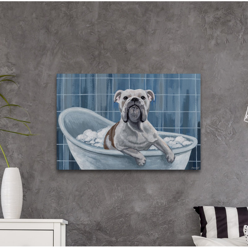 Bubble Bath Time - Wrapped Canvas Painting, 45cm H x 66cm W x 2cm D