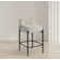 Brixen Upholstered Counter Stool with Metal Frame