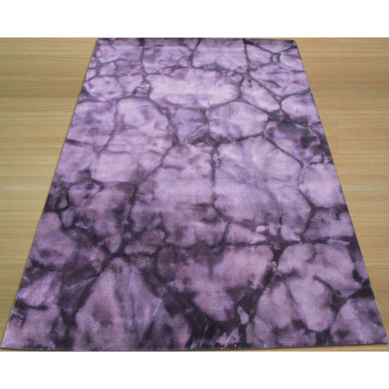 Tapis contemporain fait à la main en laine noué à la main Opulent, Rectangulaire 4 pi x 6 pi