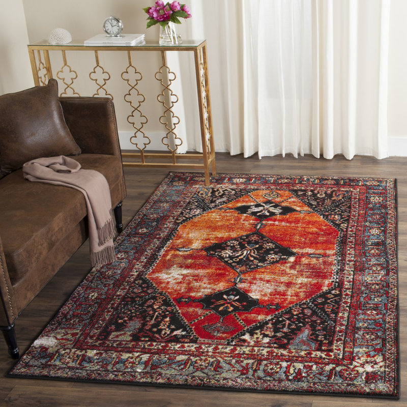 Imarion Vintage Hamadan Performance Oriental Rug, Rectangle 9' x 12'