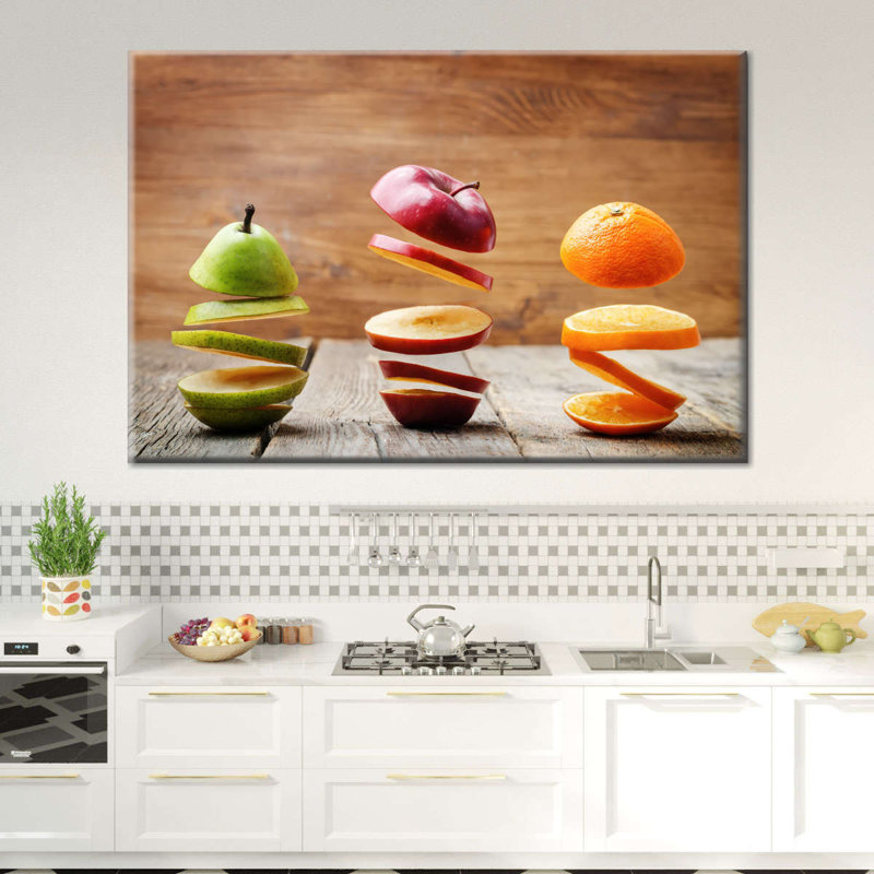 Sliced Fruits Canvas Print, 48" H x 32" W x 1.25" D