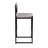 Gray Set Of 2 Hand Weave Bar Stools With Back Counter Height Bar Chairs