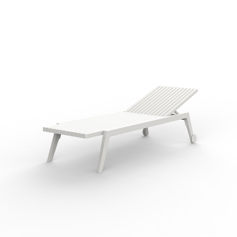 Spritz 76.75" Long Reclining Slat Set, White