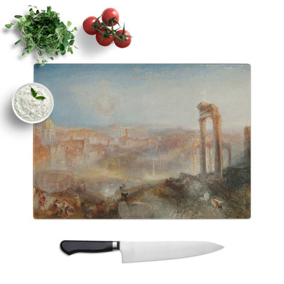 Modern Rome Campo Vaccino by Joseph Mallord William Turner Chopping Board
