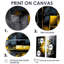 Abstrait géométrique noir et jaune IV - Art mural abstrait géométrique-738967357-738967356-738967347
