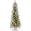 Mini sapin de Noël artificiel pré-éclairé | Comprend des lumières blanches pré-enfilées | Snowree Downswept - 3 pi