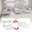 Lit superposé simple au-dessus d'un lit simple en métal avec garde-corps de sécurité, conception silencieuse, structure robuste, sans sommier, argenté-117530224