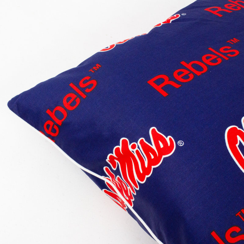 NCAA Square Pillow Cover & Insert, Ole Miss