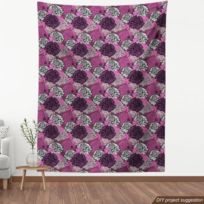 Tissu Dahlia, l 58 po x L 108 po