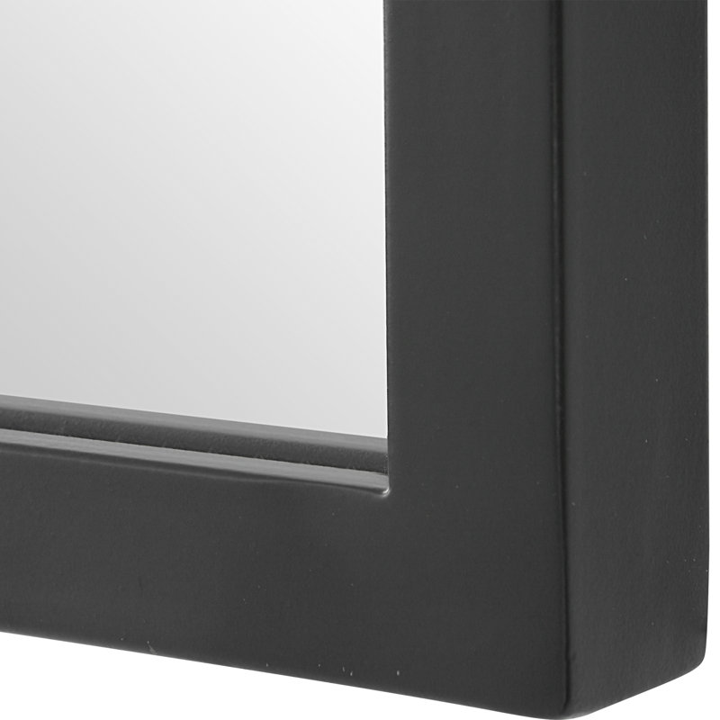 Miroir Keit, Noir satiné
