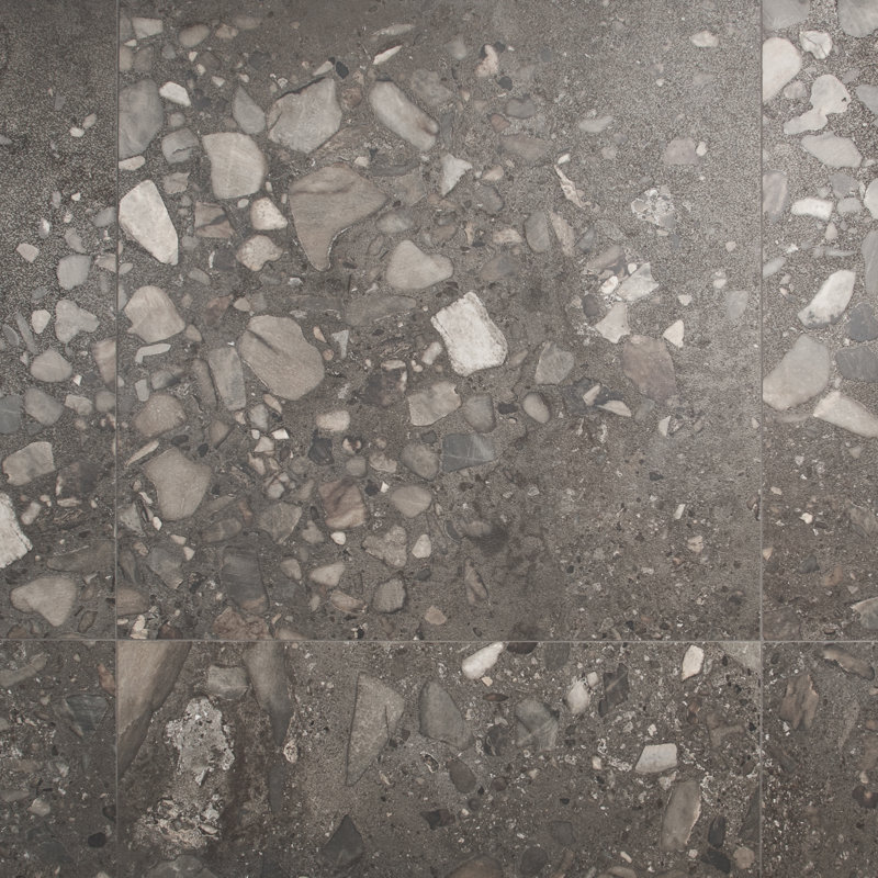 Piccoli Grande Semi-Polished Porcelain Tile, Gray