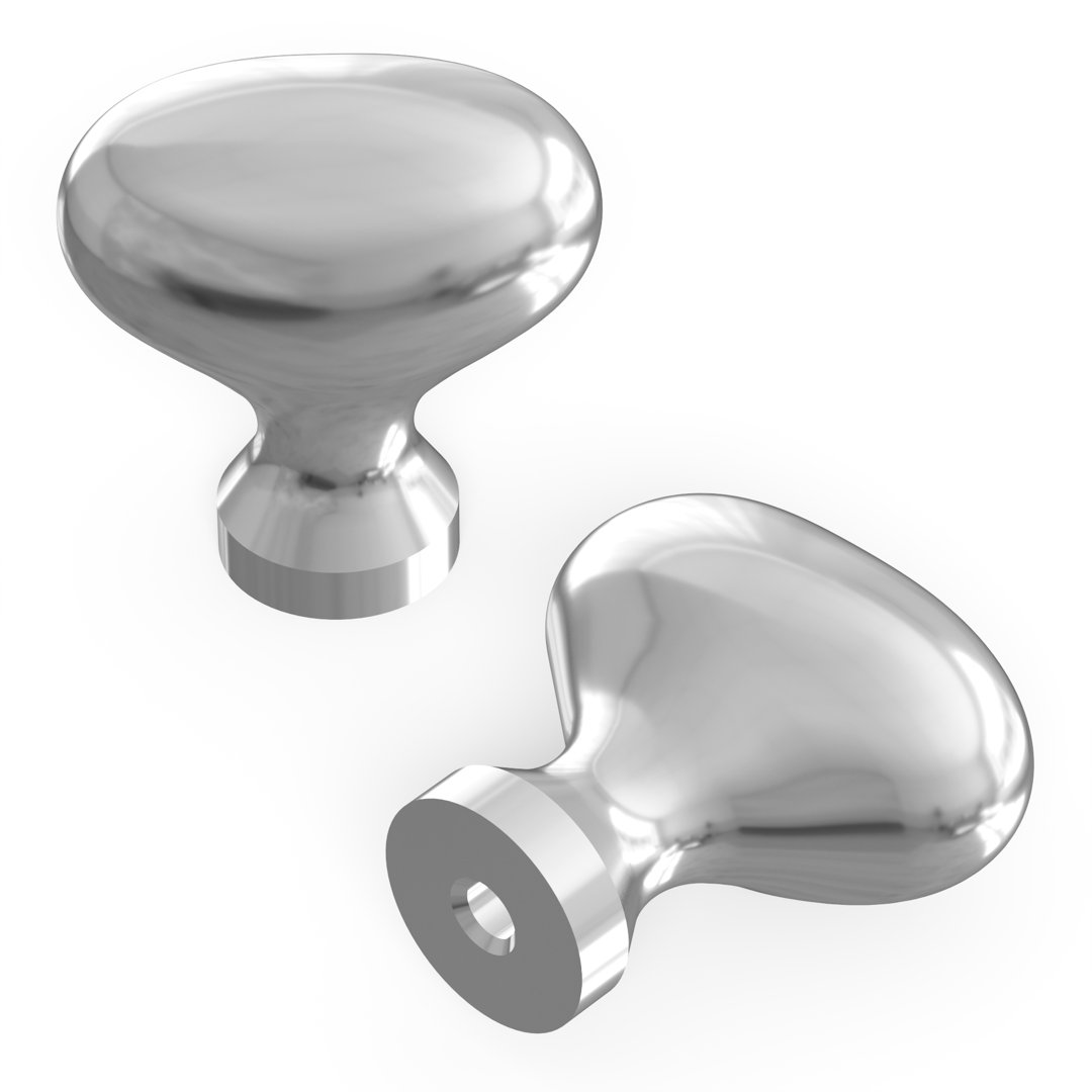 Williamsburg Collection Oval Knob - 1-1/4" x 13/16 " Cabinet Knob - Farmhouse Hardware for Drawers & Cabinets Hickory Hardware 