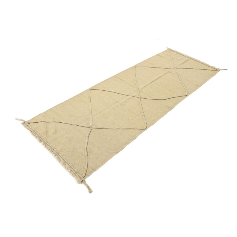 Tapis de couloir ivoire