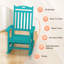 Ensemble de 2 chaises berçantes d'extérieur en plastique surdimensionnées toutes saisons Adirondack-118762996