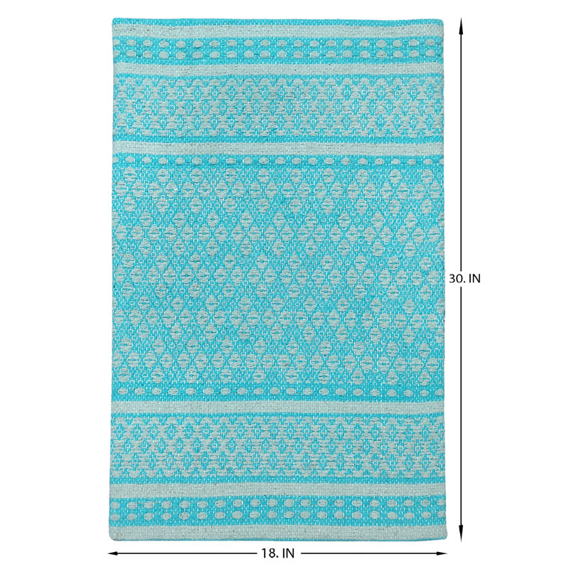 Doniesha Anti-Fatigue Non-Skid Kitchen Mat, Aqua