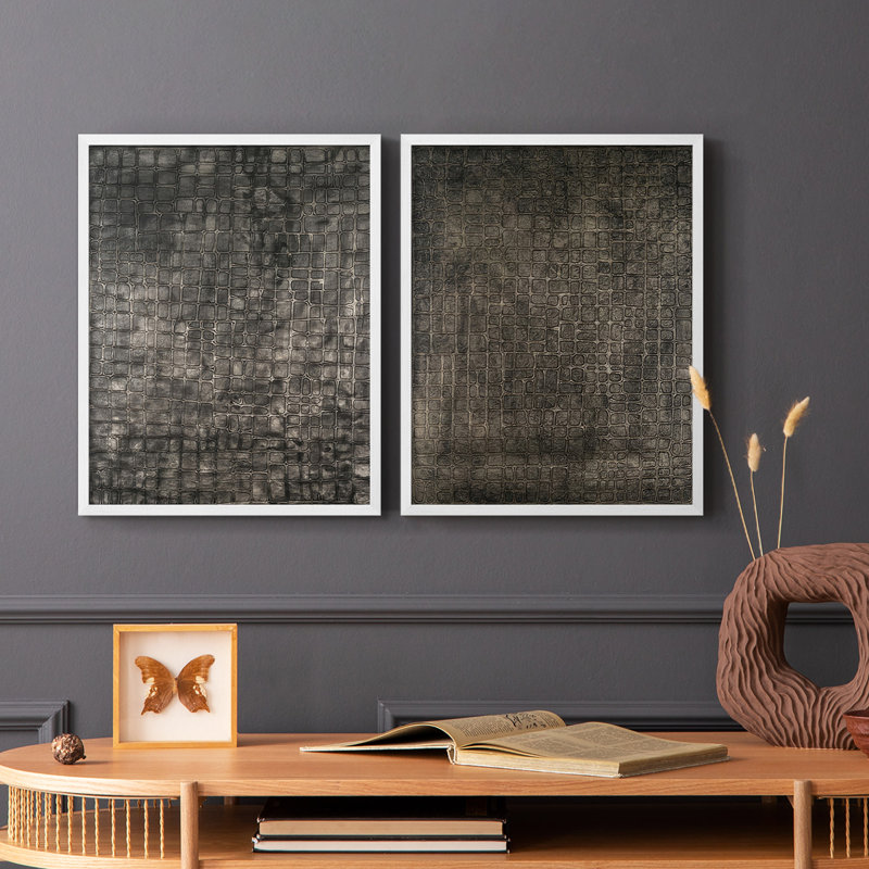 «Lattice Luster II», reproduction encadrée de qualité supérieure - prête à être accrochée - aucun clou requis - aucun clou requis