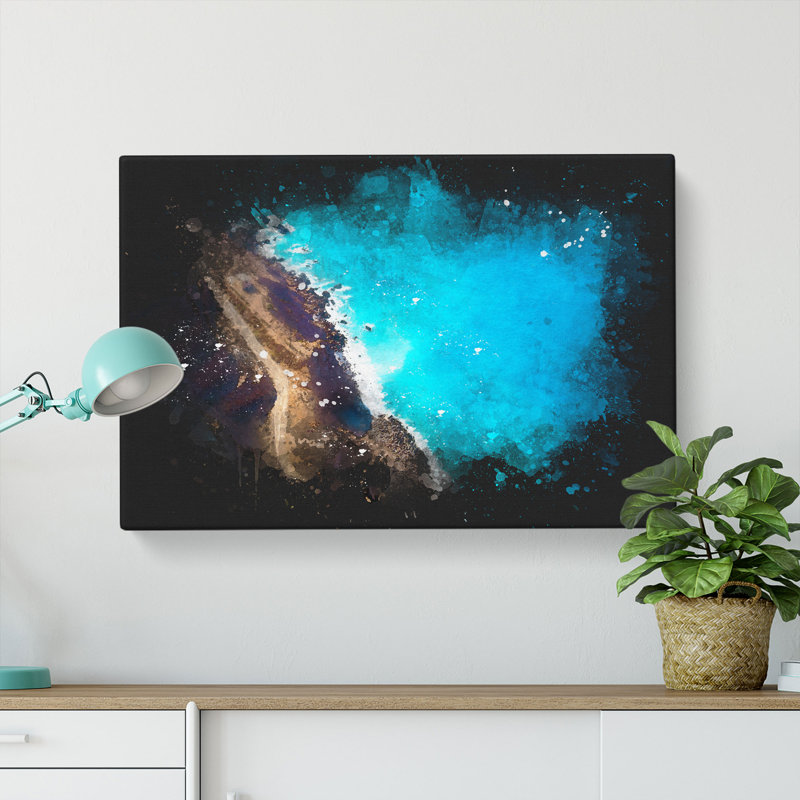 Coastline Of Crete In Greece - Wrapped Canvas, 35cm H x 50cm W x 3cm D