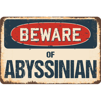 «Akinruntan Beware of Abyssinian Sign»