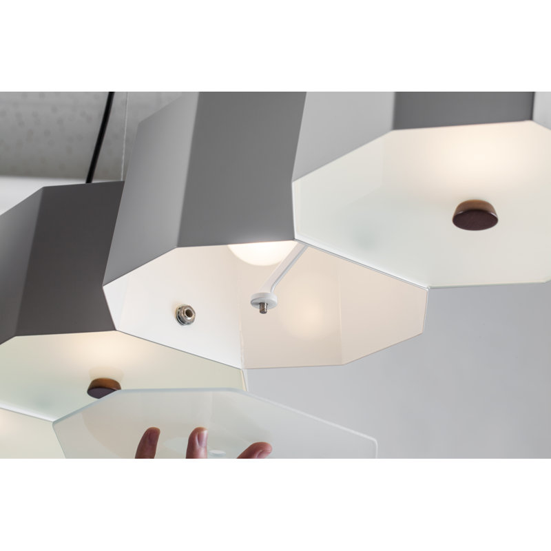 Zhe 6 - Light Pendant, Matt Pure White