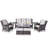 Bonia Wicker 5 - Person Patio Conversation Set with Cushions-1796183819