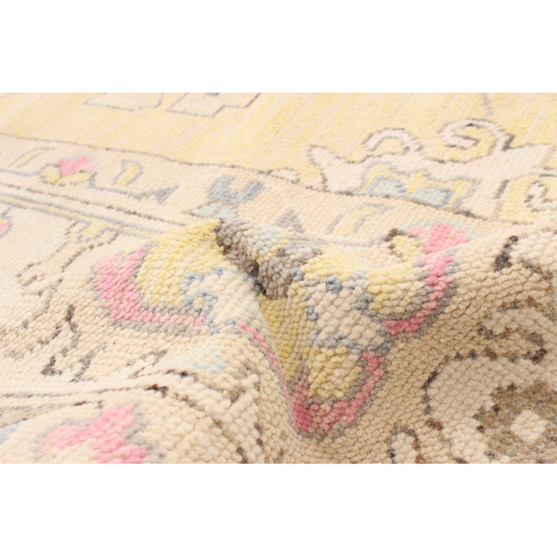Tapis doré moderne Avleen 9 pi 11 po x 14 pi 1 po Avleen