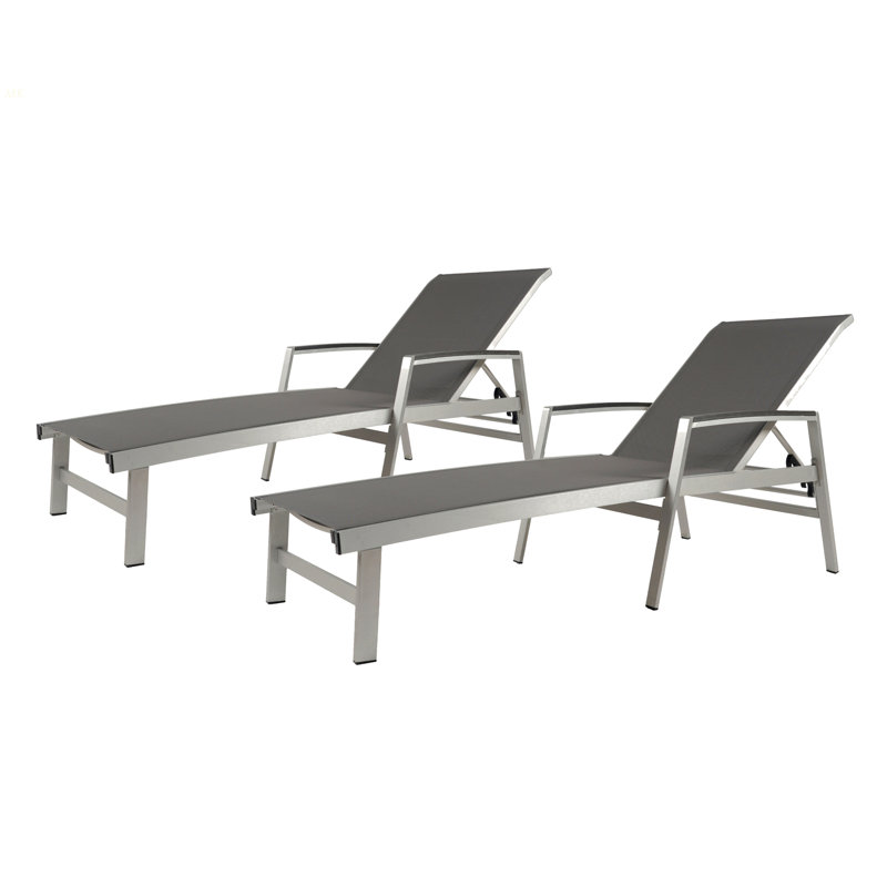 Chaise longue Oaxton, Gris