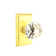 Passage Diamond Crystal Knob with Rectangular Rose
