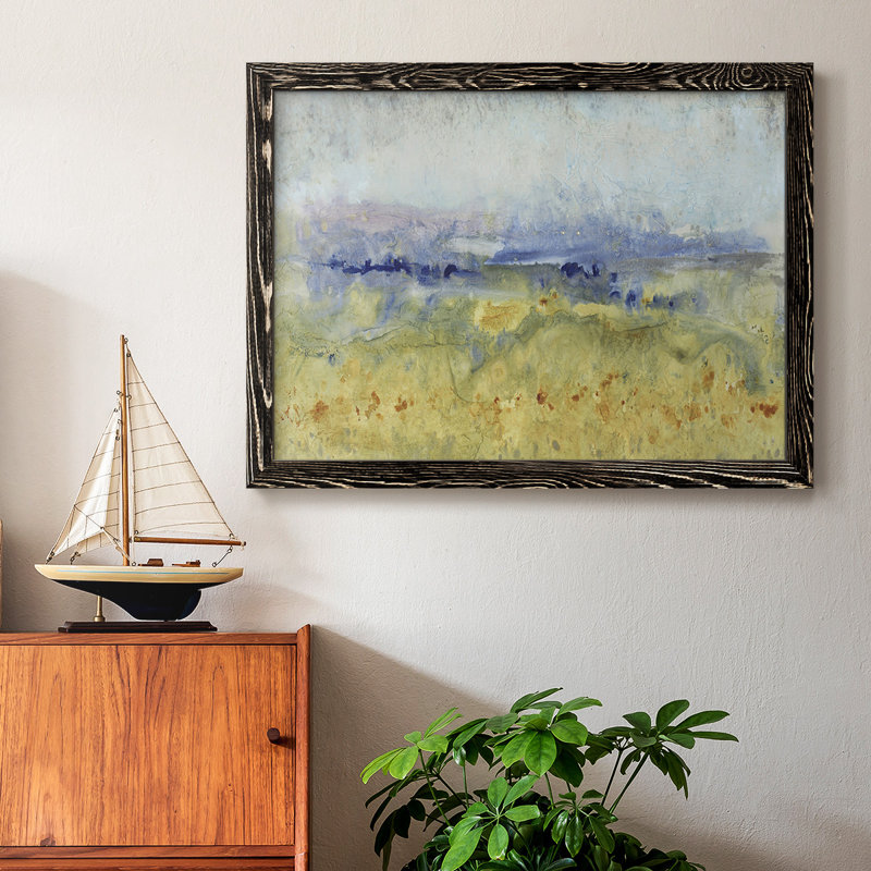 Toile tendue à cadre ouvert «Open Terrain I», Noir, H 14 po x l 20 po x P 1,5 po