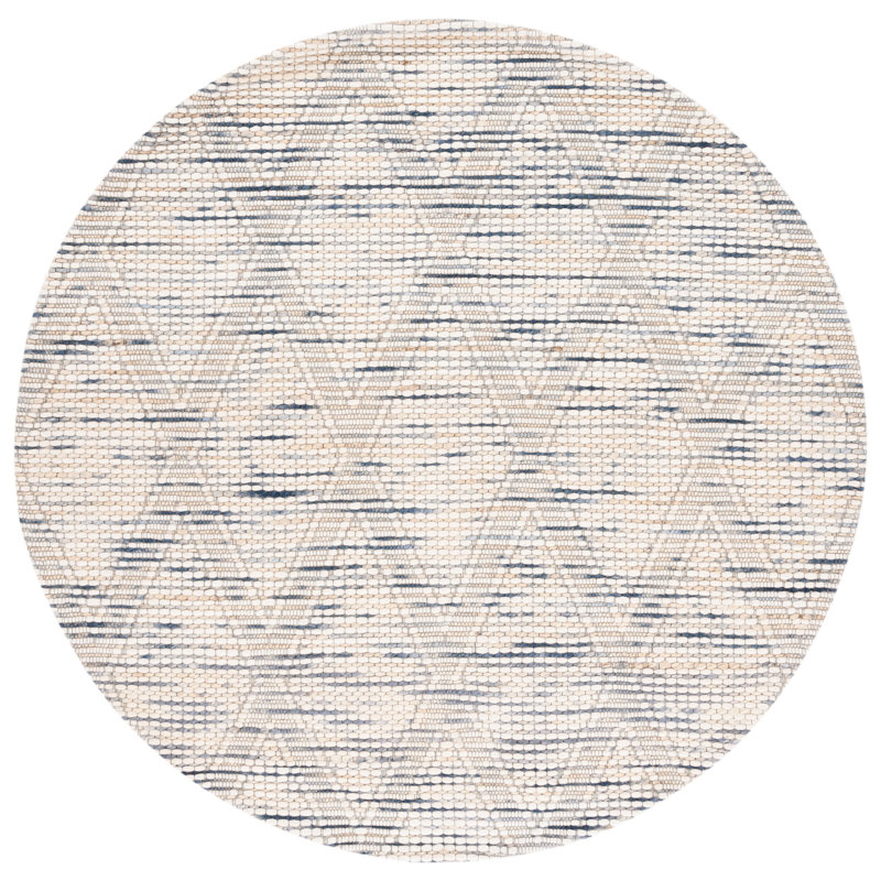 Tapis ivoire / bleu Edgartown 901, Rond 6 pi