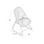 Sixties Outdoor Dining Side Chair-12692961