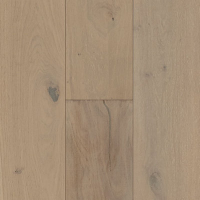 Plancher de bois franc d'ingénierie de 0,38 po x 7,2 po morceau de morceau d'argent Nature