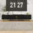 TV Stand with Cabinets, Drawers, Cable Holes and T-shaped Legs-1286202281