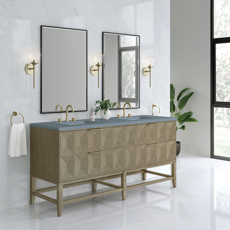 Emmeline 72'' W Vanity, 8" Widespread, Siberian