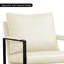 Chaise d'appoint 26 po en similicuir industriel avec structure en métal