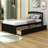 Twin Size 2 Drawers Platform Bed Frame with Headboard-1917675095