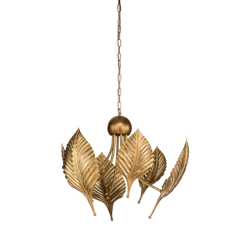 Foglia Di 6 - Light Chandelier
