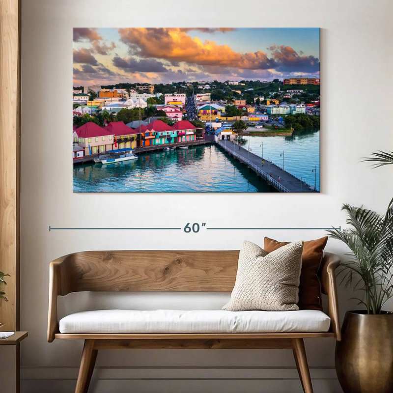 Ravi St. John's, 34" H x 51" W