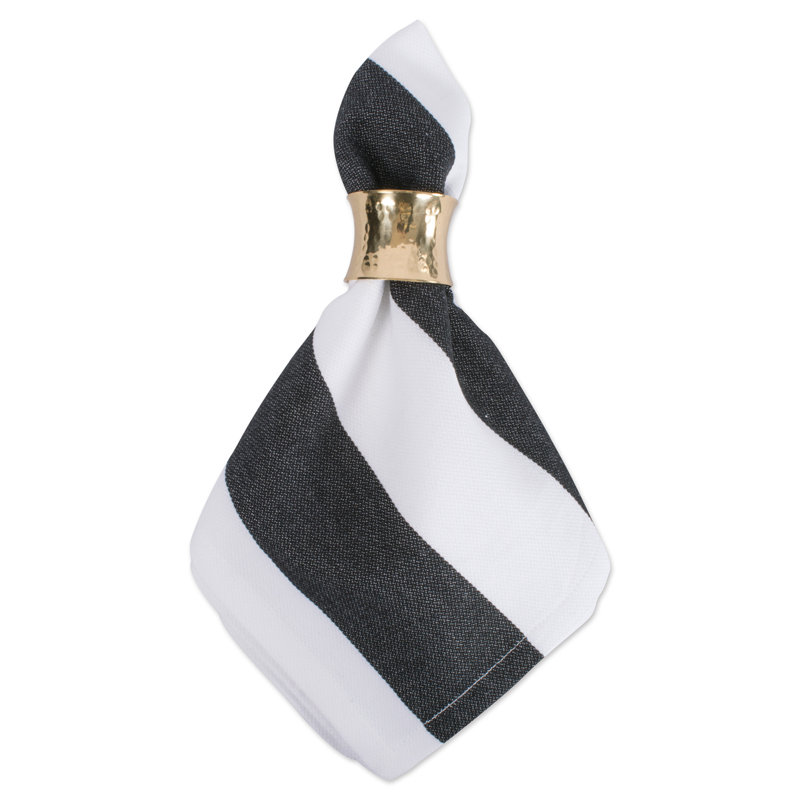 Ensemble de serviettes en coton 6 pièces Kristina Dobby, Noir