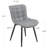 Heitger Tufted Wing Back Side Chair, Faux Leather Upholstered Dining Chair with Metal Legs-1388031154