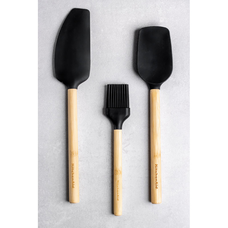 3 Piece Bamboo Kitchen Utensil Set