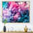 Toile avec cadre flottant brun