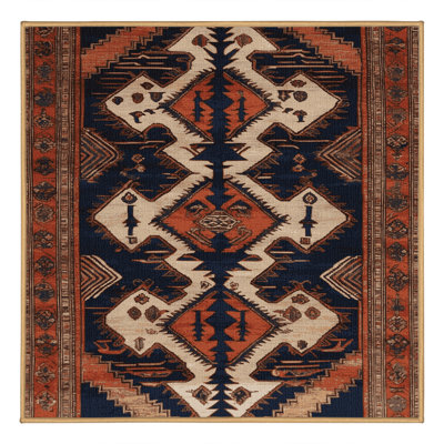 Tapis brun lavable à la machine