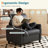 35" W Modern Faux Leather Armchair-1923115690