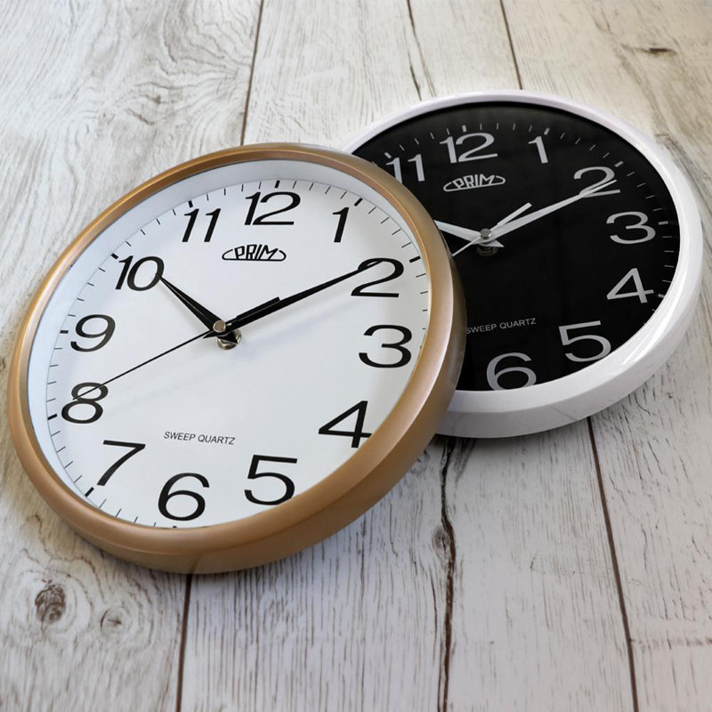 Lyric Wall Clock, White/Black