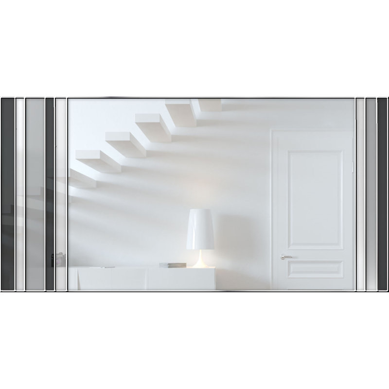 Haileyville Flat Wall Mirror, Stone