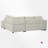 4-Piece Upholstered Sectional With Ottoman-1183885860
