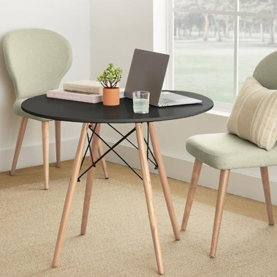 Philean Round Solid Wood Base Eiffel Dining Table